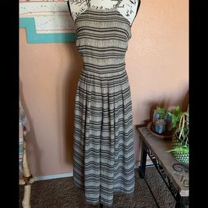 Sugar Lips Black and Tan Capri Length Romper